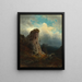 Mountain landscape painting in Upper Bavaria - Gustav Osterroht — framed artwork on a wall