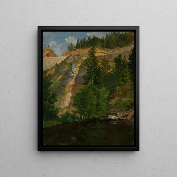 In the Valley of Hell - Gustav Osterroht — framed artwork on a wall