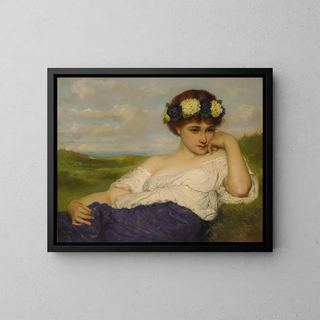 L'Éveil du printemps - Gustav Pope — framed artwork on a wall
