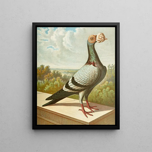 Peach painting - Gustav Prütz — framed artwork on a wall