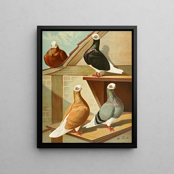 Baldheads English - Gustav Prütz — framed artwork on a wall