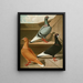 Culbuteur table with smooth feet, flat front, and long beak II - Gustav Prütz — framed artwork on a wall