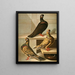 Culbuteurs with smooth feet, high front, short beak, and fine beak - Gustav Prütz — framed artwork on a wall
