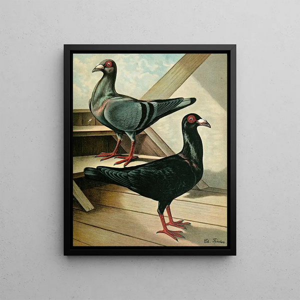 Le pig bagadais chevalier - Gustav Prütz — framed artwork on a wall
