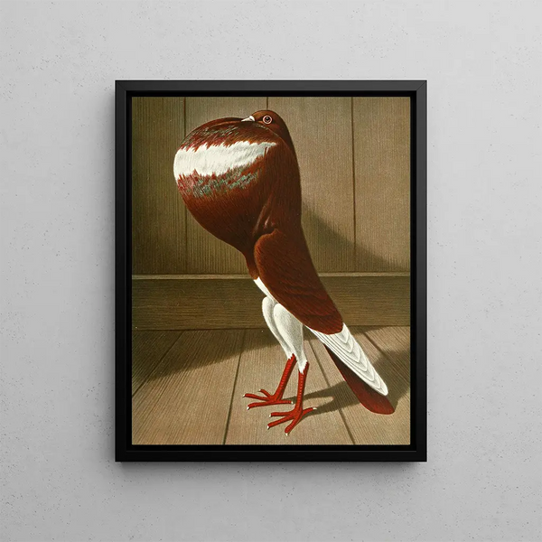 The pig grossegorge - Gustav Prütz — framed artwork on a wall