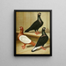 Weiner's Short Beak Culbuteur - Gustav Prütz — framed artwork on a wall