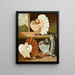 White-tailed Fantail and White-striped Fantail - Gustav Prütz — framed artwork on a wall