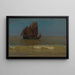 Bateaux de pêche à La Panne - Gustav Schönleber — framed artwork on a wall