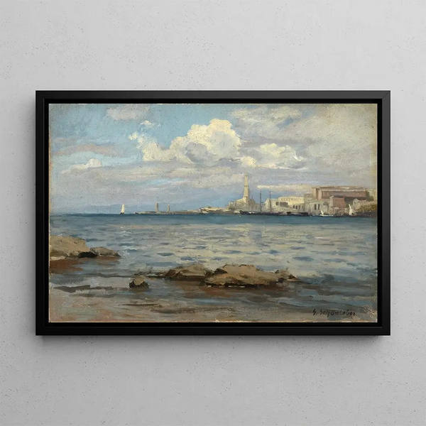 Gênes Mole - Gustav Schönleber — framed artwork on a wall