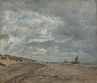 Beach of Scheveningen - Gustav Schönleber — artwork view