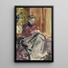 Portrait of the artist's woman - Gustav Schrägle — framed artwork on a wall
