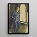 Portrait of the artist's son - Gustav Schrägle — framed artwork on a wall