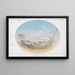 Large Waterfalls of the Missouri River - Gustav Sohon — framed artwork on a wall