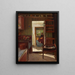 A Little Girl and Her Grandmother in a Carnage - Gustav Vermehren — framed artwork on a wall