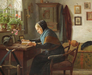 Karen Marie reading her Bible - Gustav Vermehren — artwork view