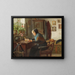 Karen Marie reading her Bible - Gustav Vermehren — framed artwork on a wall