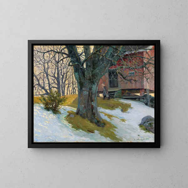 In April - Gustav Wentzel — framed artwork on a wall