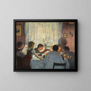 Morning Mood - Gustav Wentzel — framed artwork on a wall