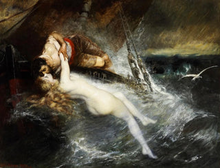 The Kiss of the Mermaid - Gustav Wertheimer — artwork view