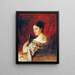 Theresia Fritz at approximately 18 years old - Gustav Wertheimer — framed artwork on a wall