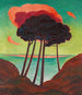 Pins with red cloud - Gustav Wunderwald — artwork view