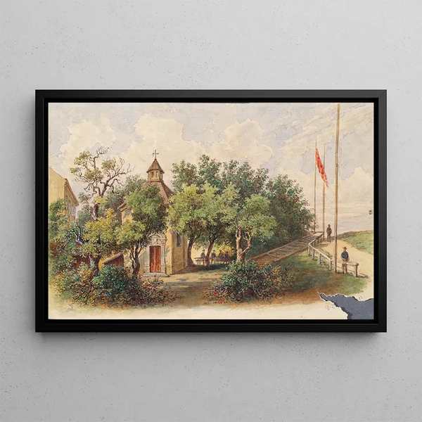La Chapelle Brigitta à Vienne-Brigittenau - Gustav Zafaurek — framed artwork on a wall