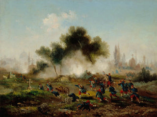 Assault on a cemetery by regular troops, May 1871 - Gustave Boulanger — artwork view