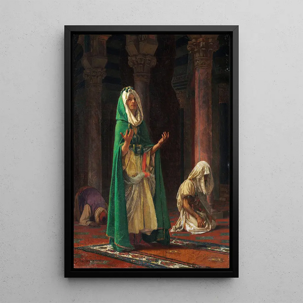 In the mosque - Gustave Boulanger — framed artwork on a wall