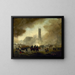 La tour Saint-Jacques reprise par les troupes versaillaises - Gustave Boulanger — framed artwork on a wall