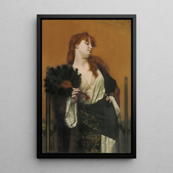Une captive - Gustave Boulanger — framed artwork on a wall