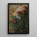 Chrysanthemums in the Garden at Petit-Gennevilliers - Gustave Caillebotte — framed artwork on a wall