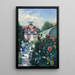 Dahlias in the Garden at Petit-Gennevilliers - Gustave Caillebotte — framed artwork on a wall