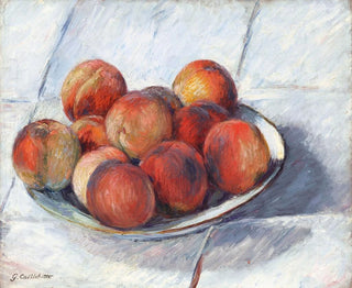 L'Assiette de pêches - Gustave Caillebotte — artwork view