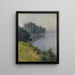 La Seine à l’île Marante par temps brumeux - Gustave Caillebotte — framed artwork on a wall