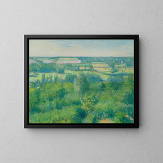 La vallée de Lyerres - Gustave Caillebotte — framed artwork on a wall
