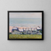Les toits de l'Hôtel des Roches Noires, Trouville - Gustave Caillebotte — framed artwork on a wall