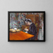 Mademoiselle Boissière knitting - Gustave Caillebotte — framed artwork on a wall