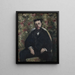 Portrait of a Cabasois - Gustave Caillebotte — framed artwork on a wall