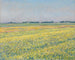 Le plateau de Gennevilliers aux champs jaunes - Gustave Caillebotte — artwork view