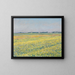 Le plateau de Gennevilliers aux champs jaunes - Gustave Caillebotte — framed artwork on a wall