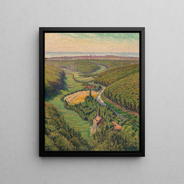 View of the Serpent Bath - Gustave Cariot — framed artwork on a wall