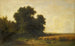 Wheat harvest at the edge of a forest - Gustave Castan — artwork view