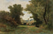 Landscape with Shepherd and Livestock - Gustave Castan — artwork view