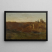 Landscape with Ruins - Gustave Castan — framed artwork on a wall