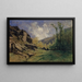 Rocky landscape painting - Gustave Castan — framed artwork on a wall