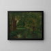 A stream in a clearing - Gustave Courbet — framed artwork on a wall