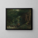 A stream in the forest - Gustave Courbet — framed artwork on a wall