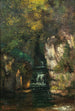 A waterfall near Ornans - Gustave Courbet — artwork view