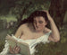 A young woman reading - Gustave Courbet — artwork view