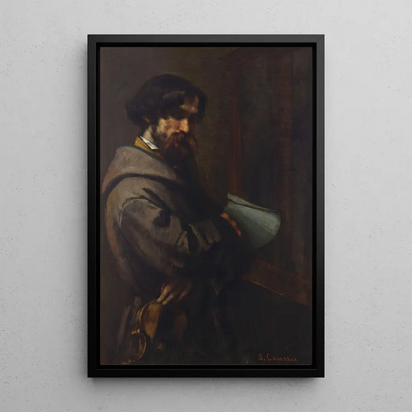 Alphonse Promayet 1822-1872 - Gustave Courbet — framed artwork on a wall